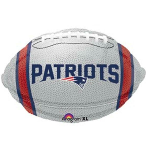 Loftus International 18 in. New England Patriots Team Colors Jr. Shape Balloon, 8PK A2-9598